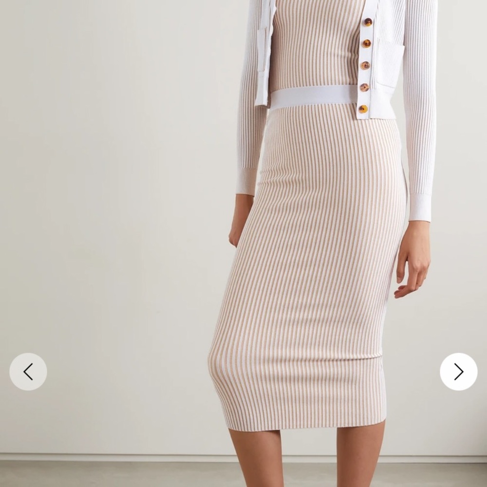 NWT Anine Bing Josie Rib Skirt